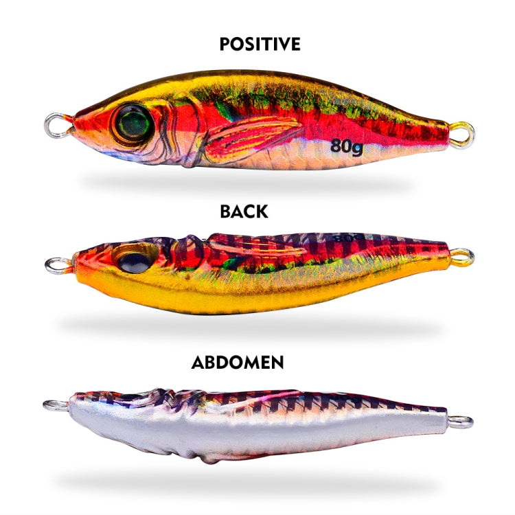 PROBEROS  LF136 Fishing Lure 3D Spray Painted Imitation Bait Long Casting Freshwater Fishing Warbler Bass Leader Lure, Size: 30g(Color E)