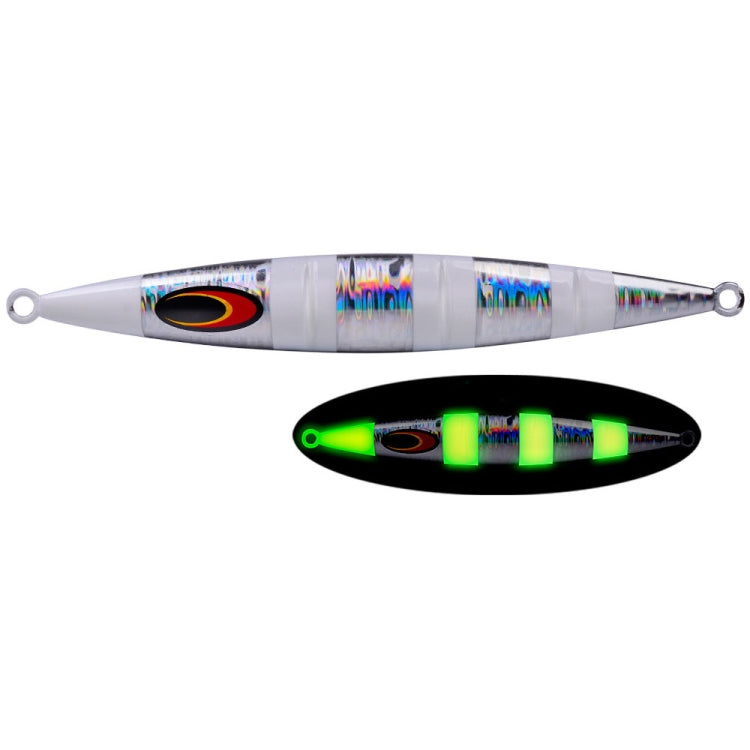 PROBEROS F125 Jogging Steelhead Deep Sea Boat Fishing Lure Rapid Sinking Sea Fishing Fake Bait, Size: 250g(Luminous  Color D)