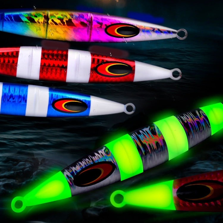 PROBEROS F125 Jogging Steelhead Deep Sea Boat Fishing Lure Rapid Sinking Sea Fishing Fake Bait, Size: 100g(Color E)