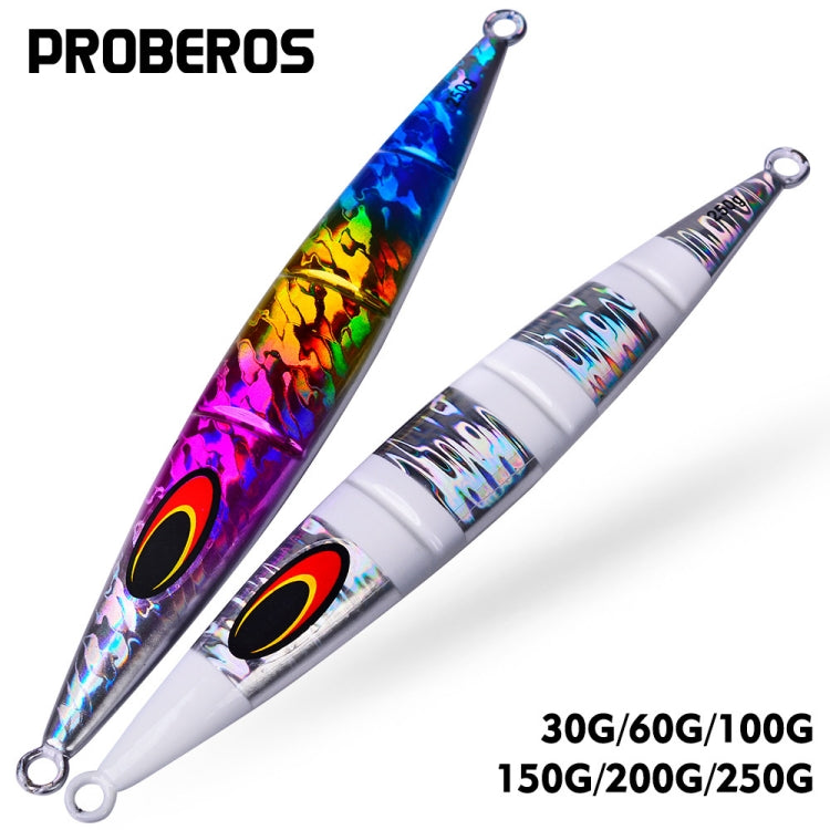 PROBEROS F125 Jogging Steelhead Deep Sea Boat Fishing Lure Rapid Sinking Sea Fishing Fake Bait, Size: 250g(Color E)