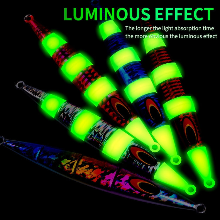 PROBEROS F125 Jogging Steelhead Deep Sea Boat Fishing Lure Rapid Sinking Sea Fishing Fake Bait, Size: 250g(Luminous Color C)