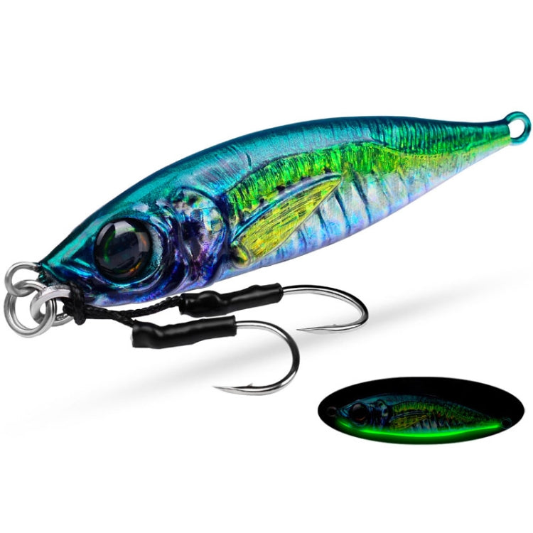 PROBEROS LF137 3D Spray Painted Bionic Lure Warp Bass Leader Fish Long Casting Freshwater Sea Luminous Fishing Bait, Size: 100g(Color A)