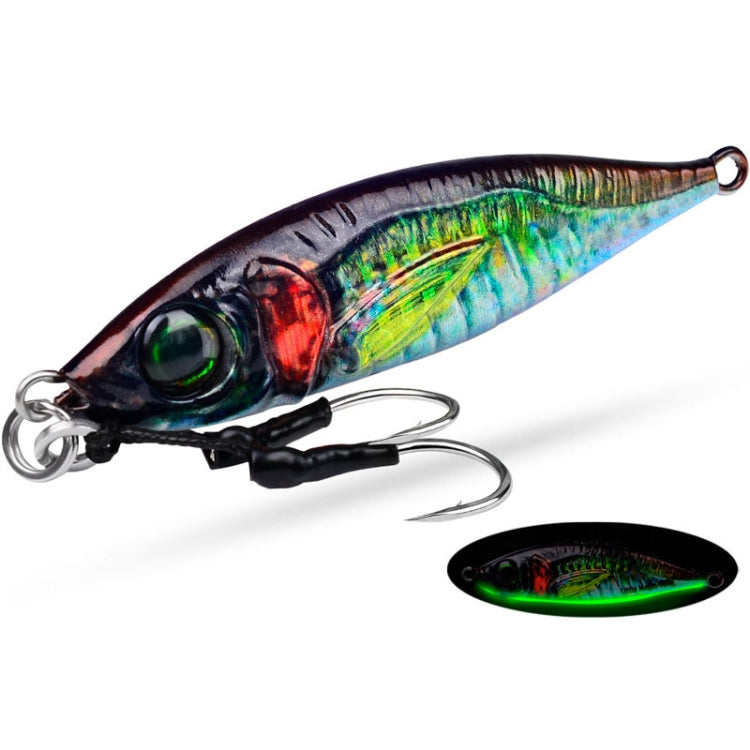 PROBEROS LF137 3D Spray Painted Bionic Lure Warp Bass Leader Fish Long Casting Freshwater Sea Luminous Fishing Bait, Size: 150g(Color B)