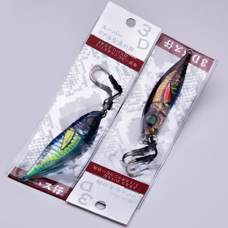 PROBEROS LF137 3D Spray Painted Bionic Lure Warp Bass Leader Fish Long Casting Freshwater Sea Luminous Fishing Bait, Size: 150g(Color B)