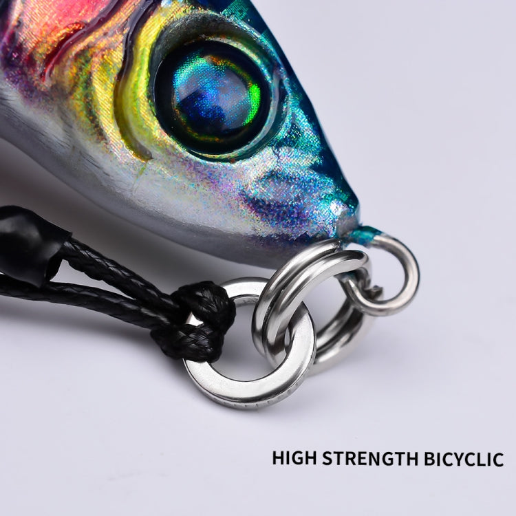 PROBEROS LF137 3D Spray Painted Bionic Lure Warp Bass Leader Fish Long Casting Freshwater Sea Luminous Fishing Bait, Size: 80g(Color B)