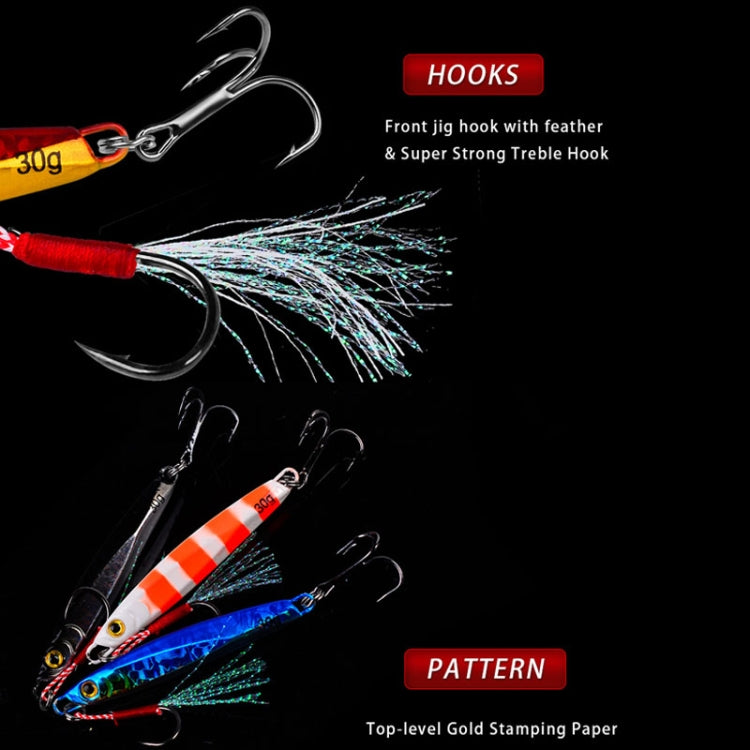 PROBEROS LF128 Long Casting Lure Iron Plate Lead Fish Freshwater Sea Fishing Warp Bass Metal Sequins Baits, Size: 15g(Color C)