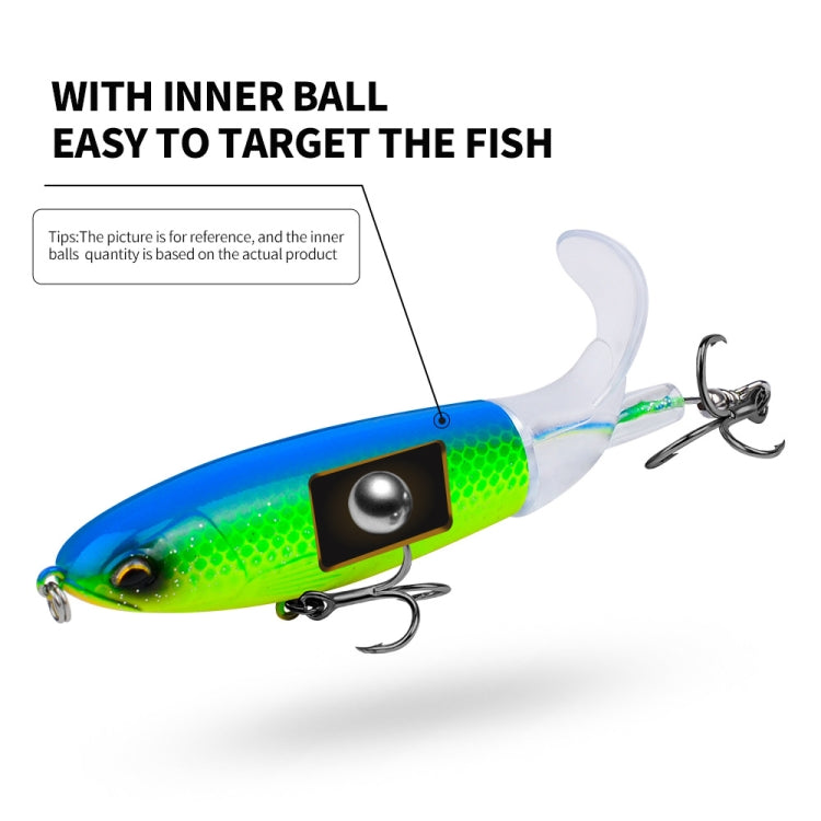 PROBEROS DW601 360 Degree Rotating Propeller Lures Topwater Tethered Tractor Floating Fake Fish Bait, Size: 14.5cm/32.5g(Color C)