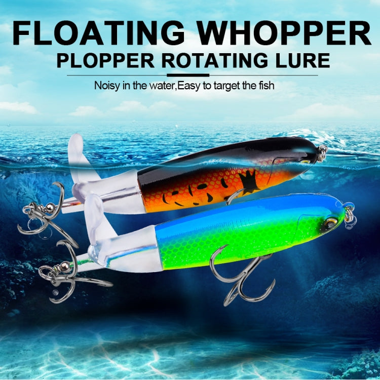 PROBEROS DW601 360 Degree Rotating Propeller Lures Topwater Tethered Tractor Floating Fake Fish Bait, Size: 11.5cm/16.5g(Color B)