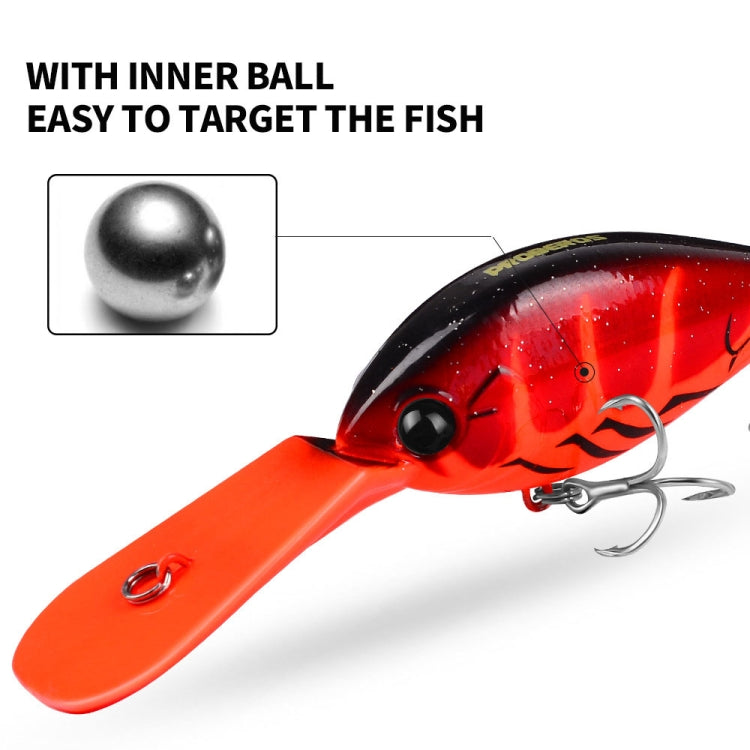 PROBEROS DW574 Bait Floating Rock Plastic Lure Small Fatty Fish Fake Bait Fishing Tackle, Size: 12.5cm/24.5g(Color A)