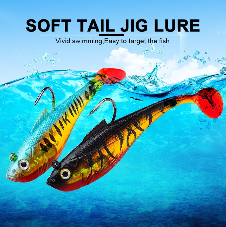 PROBEROS DW6085 Sea Bass Leadfish Soft Lure T-Tail Software Baits Sea Fishing Boat Fishing Bionic Lures, Size: 11cm/24.6g(Color A)