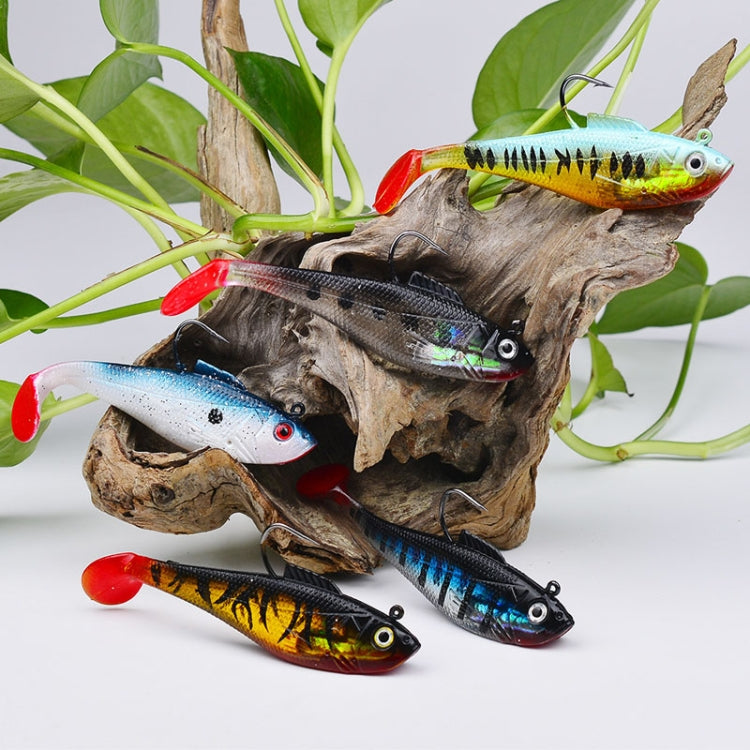PROBEROS DW6085 Sea Bass Leadfish Soft Lure T-Tail Software Baits Sea Fishing Boat Fishing Bionic Lures, Size: 11cm/24.6g(Color D)