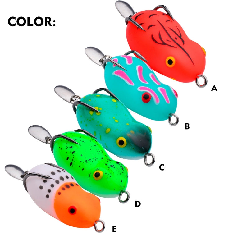 PROBEROS FR039 Mini Thunderfrog Lure Simulation Soft Bait Blackfish Fishing Lure, Size: 7g/4.5cm(Color A)
