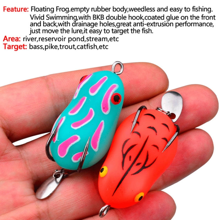 PROBEROS FR039 Mini Thunderfrog Lure Simulation Soft Bait Blackfish Fishing Lure, Size: 7g/4.5cm(Color A)