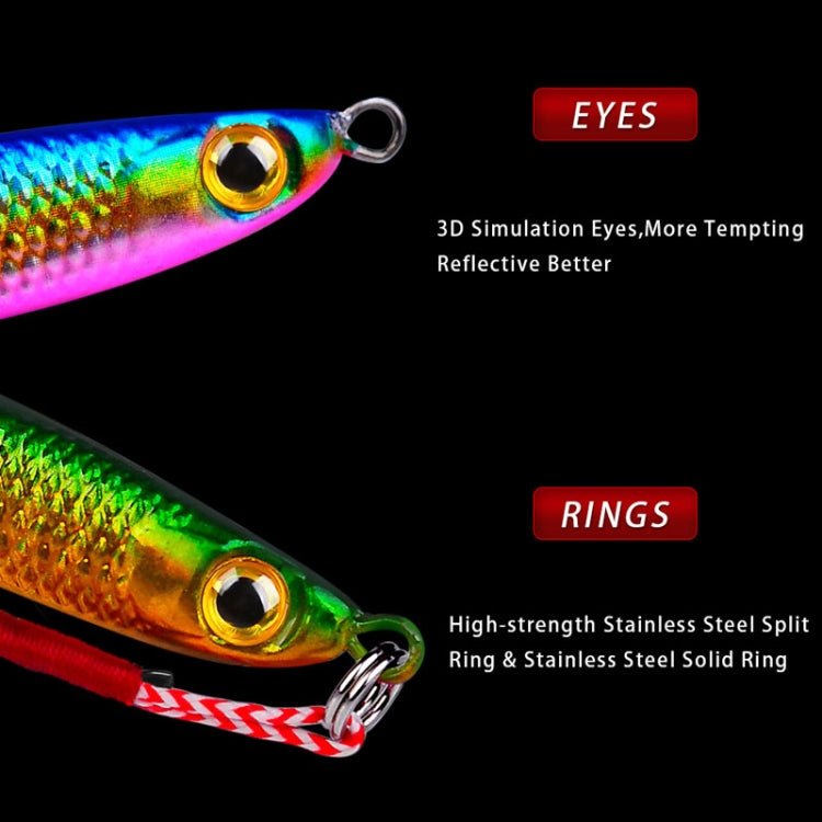 PROBEROS LF127 Long Casting Bait Small Leader Freshwater Sea Bass Fishing Warbler Spinnerbait, Size: 7g(Color D)