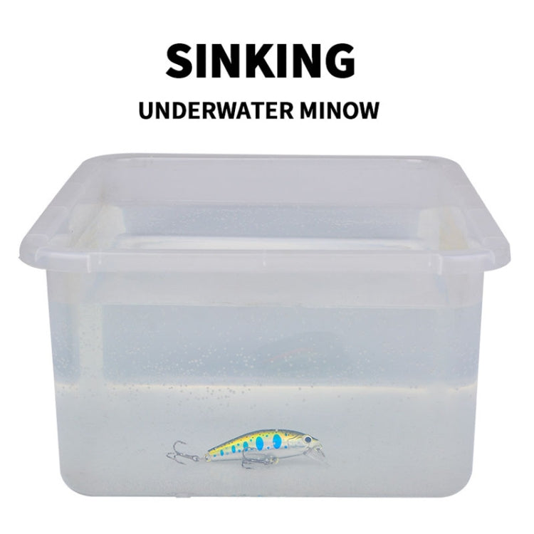 PROBEROS DW592 Sinking Minnow Lure Long Casting Fake Bait Bionic Plastic Hard Bait(Color B)