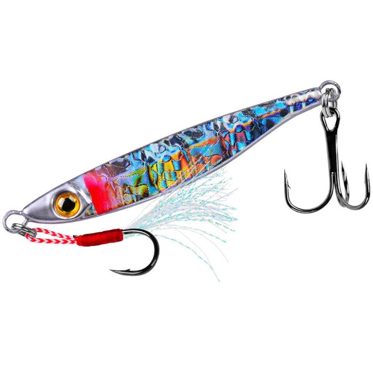 PROBEROS LF126 Long Casting Lead Fish Bait Freshwater Sea Fishing Fish Lures Sequins, Weight: 20g(Color B)