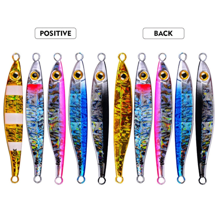 PROBEROS LF126 Long Casting Lead Fish Bait Freshwater Sea Fishing Fish Lures Sequins, Weight: 10g(Luminous Color A)