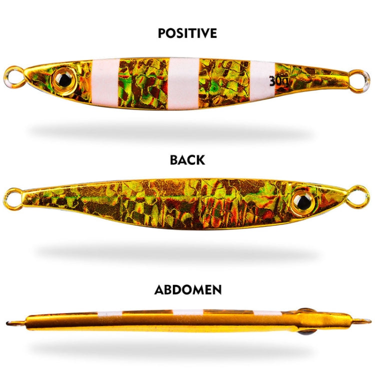 PROBEROS LF126 Long Casting Lead Fish Bait Freshwater Sea Fishing Fish Lures Sequins, Weight: 7g(Luminous Color A)