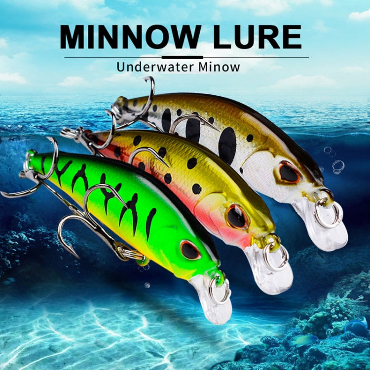 PROBEROS DW577 8003 Hook 5.3cm 4.6g Sinking Minnow Lure Long Casting Bionic Plastic Hard Bait Fishing Tackle(Color F)