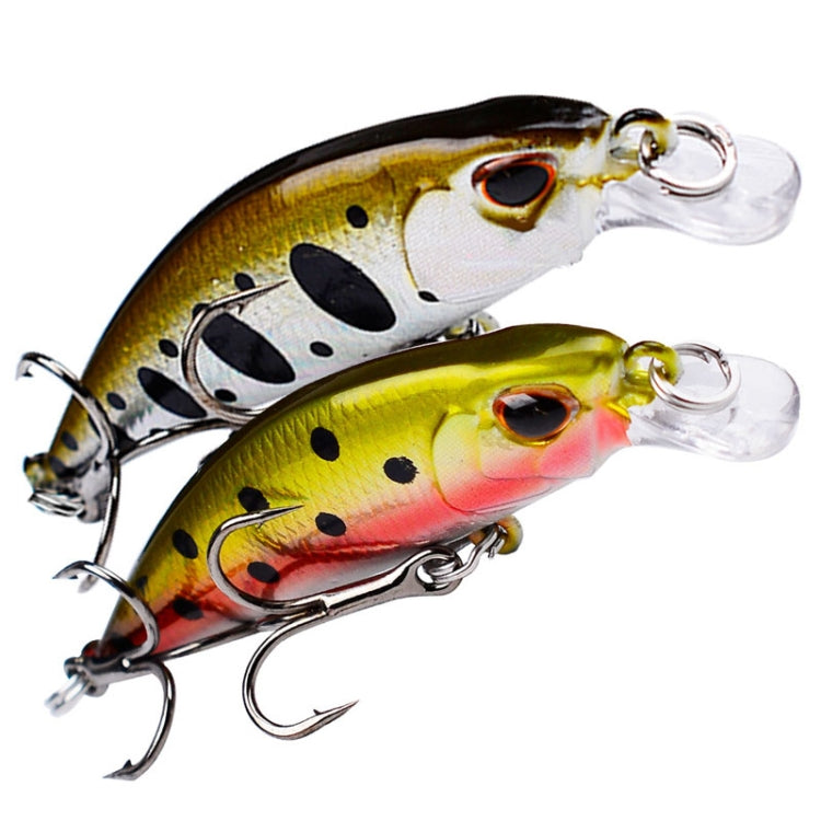 PROBEROS DW578 Ordinary Hook 5.3cm 4.6g Sinking Minnow Lure Long Casting Bionic Plastic Hard Bait Fishing Tackle(Color F)