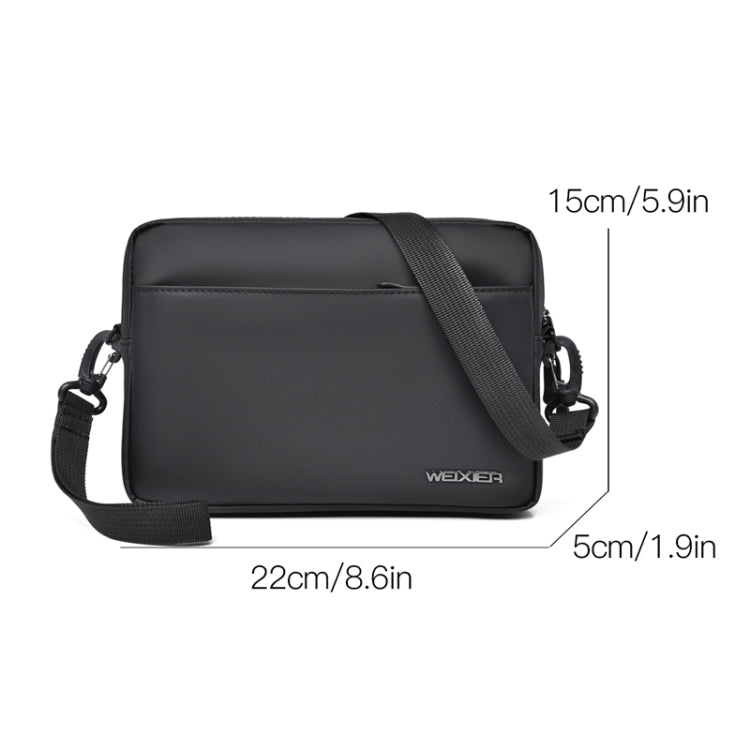 WEIXIER W128 Men Messenger Bag Outdoor Multifunctional Waterproof Wear-Resistant Shoulder Bag(Green)
