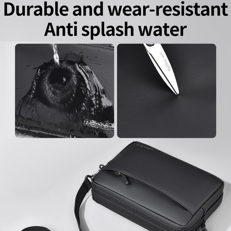 WEIXIER W128 Men Messenger Bag Outdoor Multifunctional Waterproof Wear-Resistant Shoulder Bag(Green)