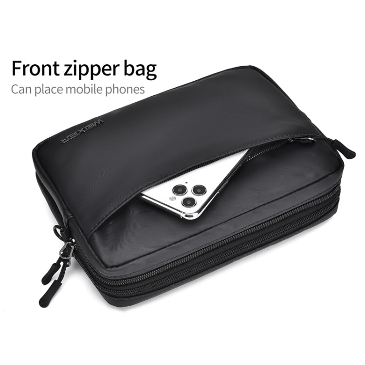WEIXIER W128 Men Messenger Bag Outdoor Multifunctional Waterproof Wear-Resistant Shoulder Bag(Green)