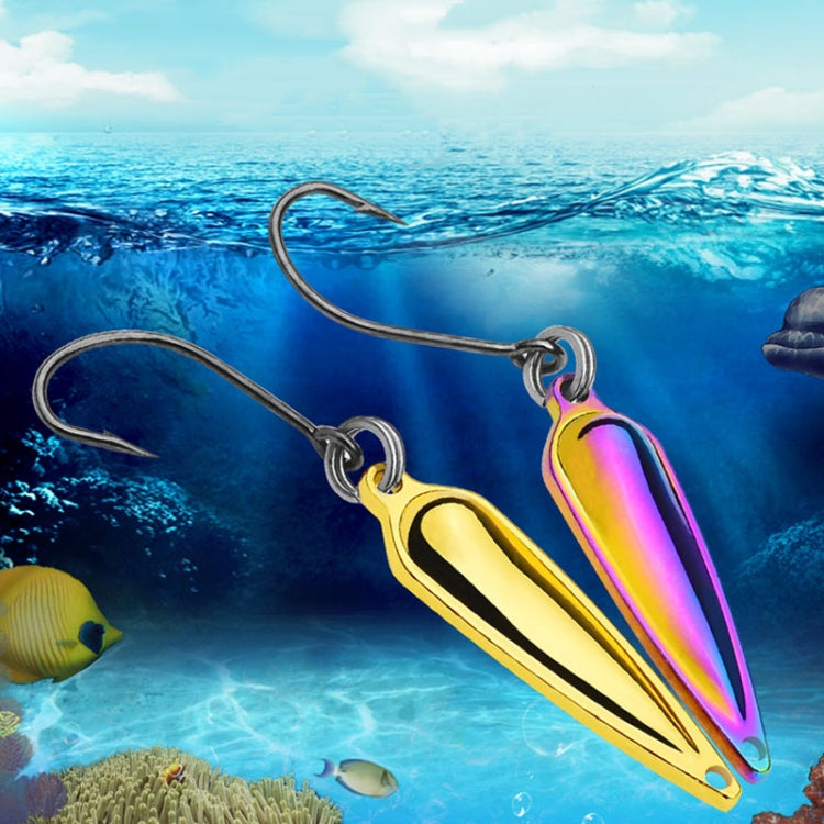PROBEROS DW602 Long Casting Metal Sequins Lure Moth Sequins Warp Beak Fake Lure, Color: Color A(1.5g)