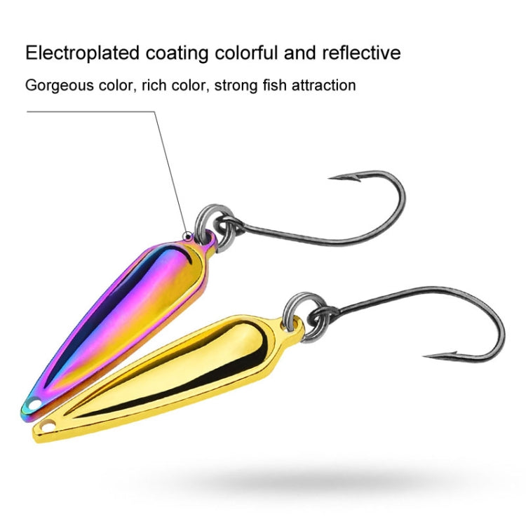 PROBEROS DW602 Long Casting Metal Sequins Lure Moth Sequins Warp Beak Fake Lure, Color: Color B(1.5g)