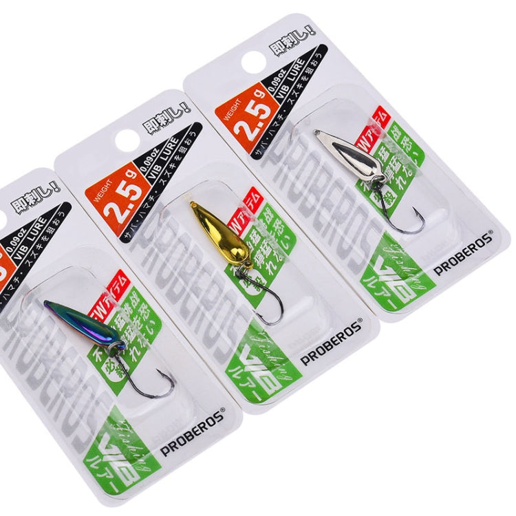 PROBEROS DW602 Long Casting Metal Sequins Lure Moth Sequins Warp Beak Fake Lure, Color: Color B(1.5g)
