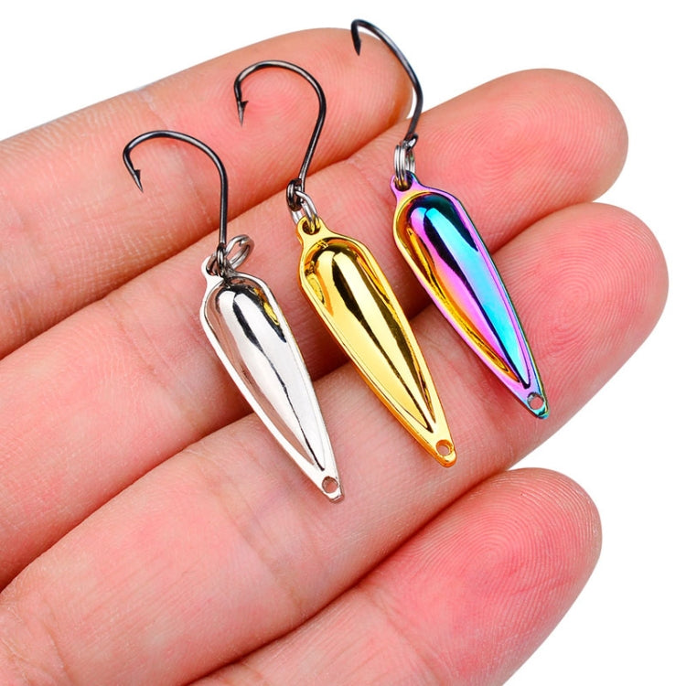 PROBEROS DW602 Long Casting Metal Sequins Lure Moth Sequins Warp Beak Fake Lure, Color: Color B(2.5g)