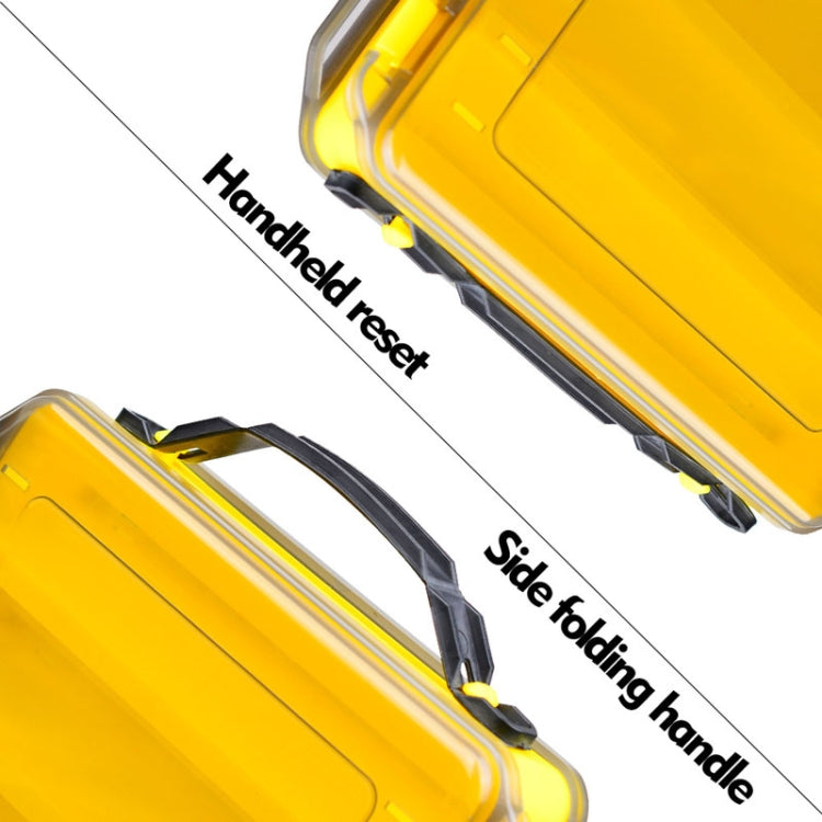PROBEROS H1000 Double Sided Lure Box Handheld Double Layer Storage Case For Bait Accessories, Style: B Model(Yellow)