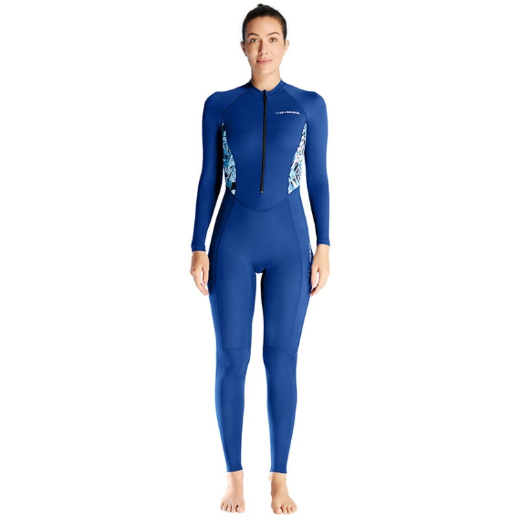 DIVE & SAIL Ladies Summer Thin Wetsuit Breathable Sunscreen Long Sleeve Quick Dry Swimsuit, S, M, L, XL, XXL