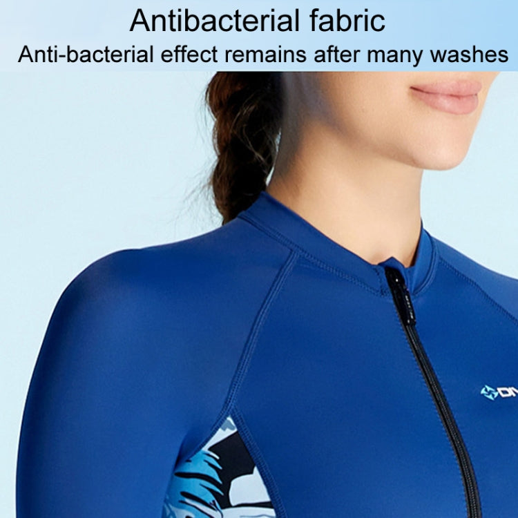 DIVE & SAIL Ladies Summer Thin Wetsuit Breathable Sunscreen Long Sleeve Quick Dry Swimsuit, S, M, L, XL, XXL