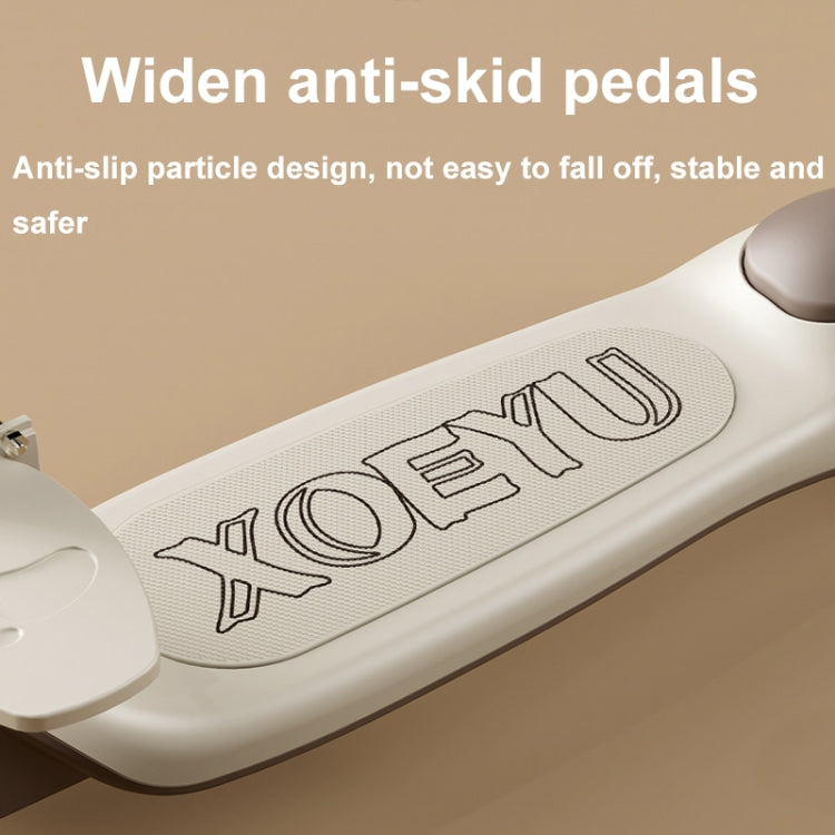 XOEYU K8 Multifunctional Adjustable Folding Children Scooter with Music and Lights, Color: Single Pink