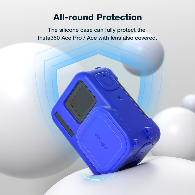 For Insta360 Ace aMagisn Silicone Lens Cap Protective Cover Sports Camera Accessories