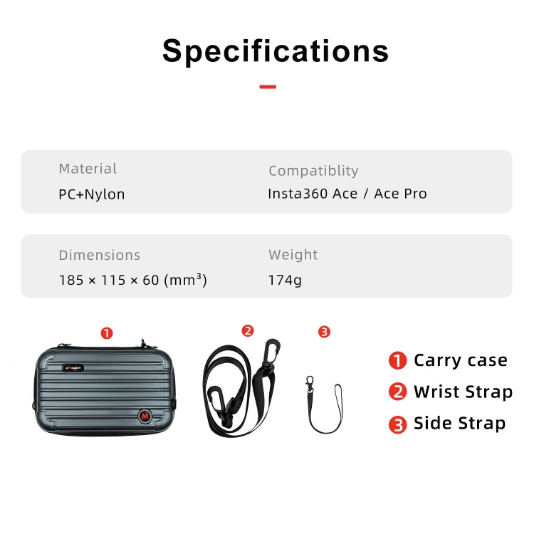 For Insta360 Ace / Ace Pro aMagisn Small Organizer Bag Sports Camera Protective Accessories, For Insta360 Ace / Ace Pro