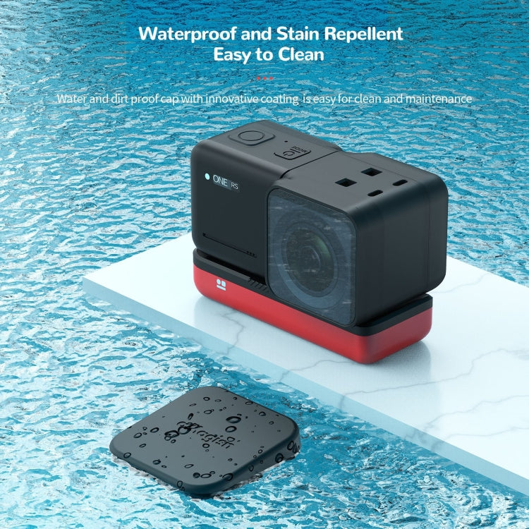For Insta360 One RS 4K aMagisn Wide Angle Enhancement Lens Silicone Protection Case Lens Cover