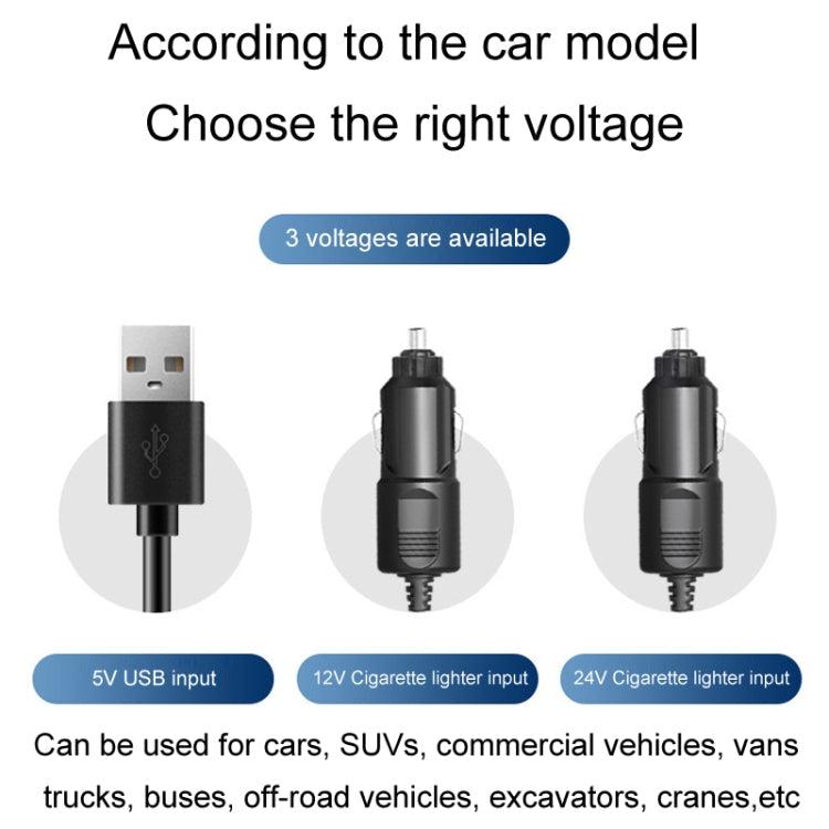 SUITU Car Foldable Cooling Fan Automobile Summer Temperature Reduction Fan, Model: Dual 5V USB Energized