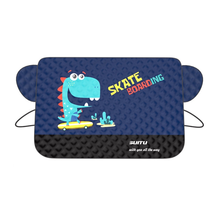SUITU ST-3950 Automobile Thickening Sun Shield Car Snow Block Coat, Style: Dinosaur