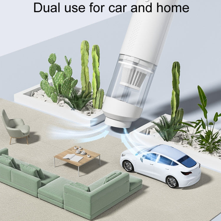 SUITU ST-6676 7pcs /Set Cordless Vehicle Vacuum Cleaner Home And Car Brushless Cylinder Blower(White)