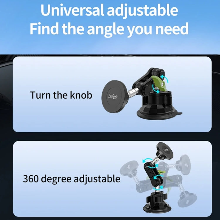 Lanparte Magnetic Car Phone Holder Adjustable Suction Cup Navigation Stand RBA-M01