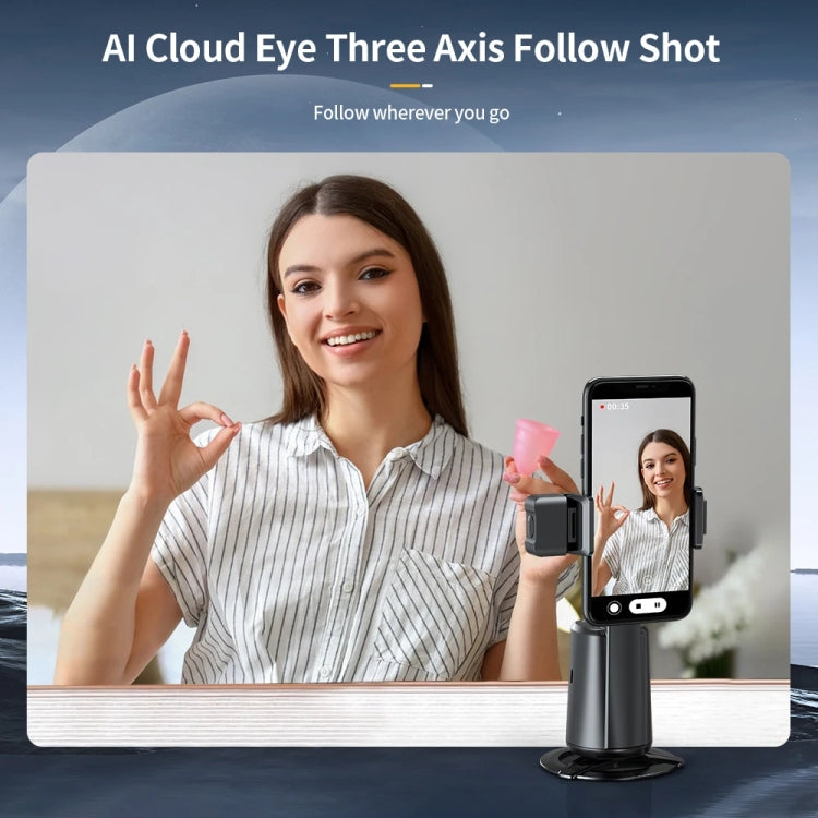 Pixel A200  Auto Tracking Gimbal Stabilizer 360 Degree Rotation Selfie Stick With Fill Light Set 3