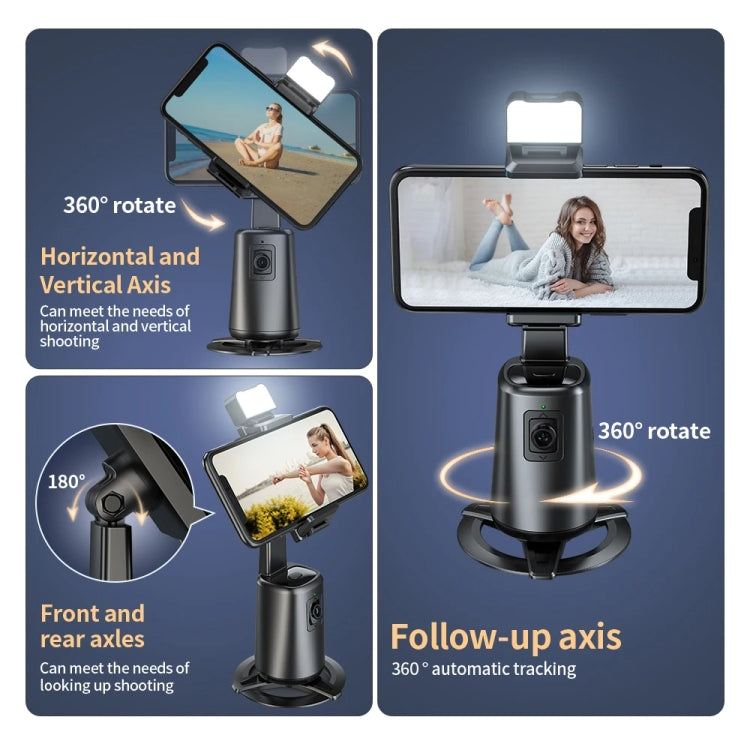 Pixel A200  Auto Tracking Gimbal Stabilizer 360 Degree Rotation Selfie Stick With Fill Light Set 3