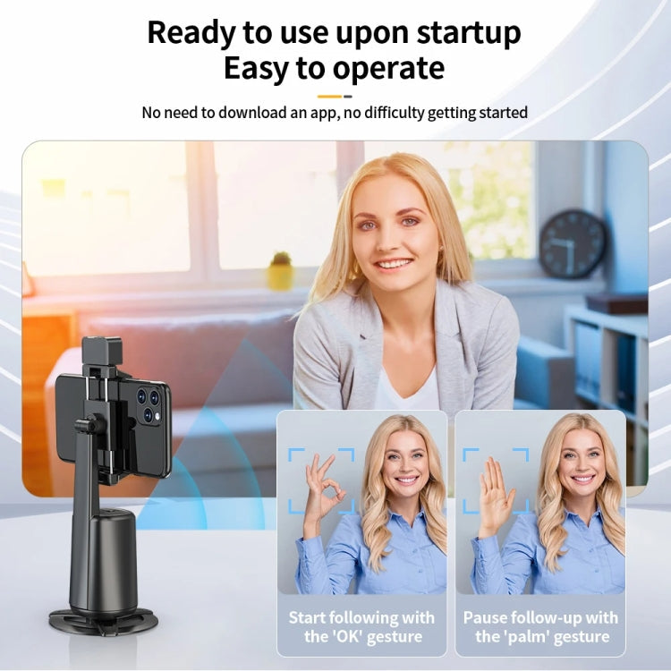 Pixel A200  Auto Tracking Gimbal Stabilizer 360 Degree Rotation Selfie Stick With Fill Light Set 2