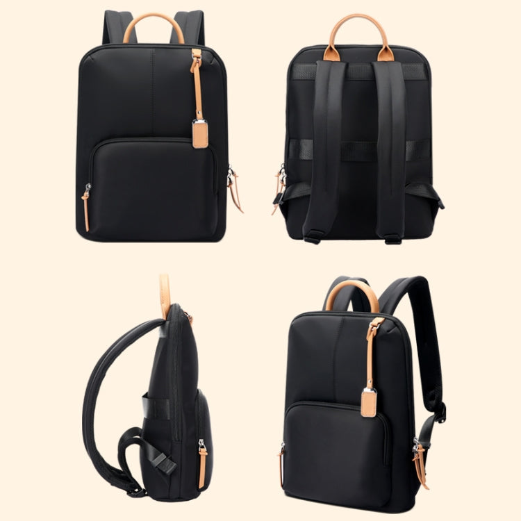 Bopai 62-126521 14-inch Laptop Thin and Light Business Waterproof Backpack(Blue)