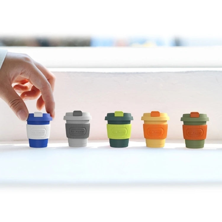 BEN.JACK Coffee Cup Car Perfume Air Conditioner Air Outlet Aromatherapy Ornaments(Light Green+Orange)