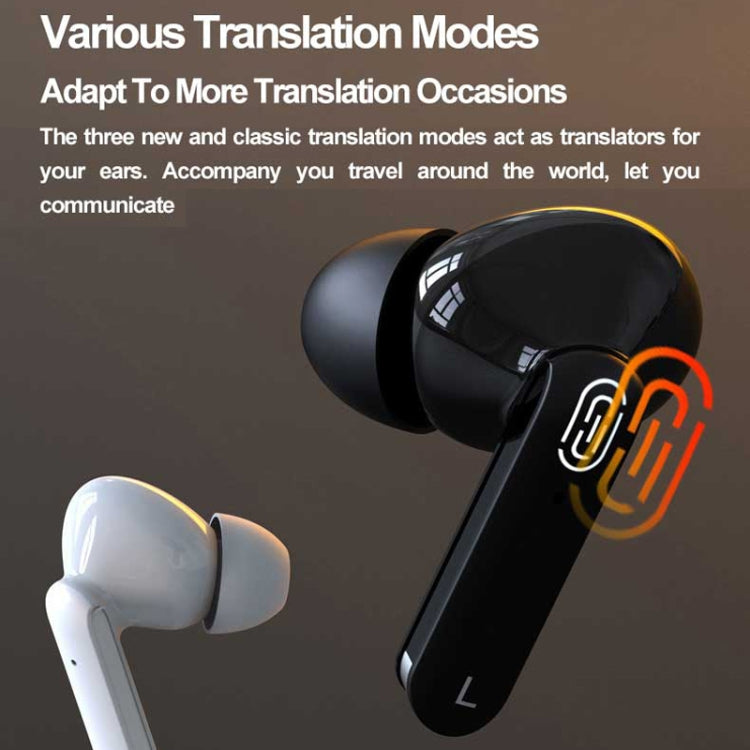 Hishell Y113 Smart Voice Translator Earphone Wireless Earbuds Real Time Instant Online 40 Languages Translate Earphone(Black)