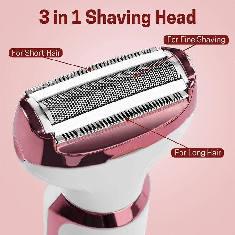 SONAX PRO SN-8666  4-in-1 Ladies Shaving Washable Rechargeable Hair Removal Device(White)