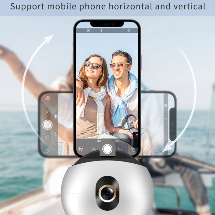 Hishell Rechargeable AI Face Intelligent Follow Shot Gimbal Cell Phone Live Streaming Video Stabilizer(Black)